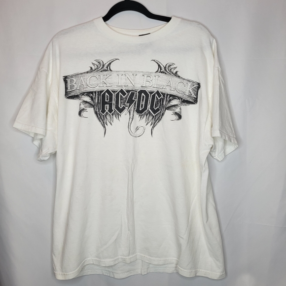 Vintage Other - Vintage 90s ACDC Back In Black Rockware Graphic T-Shirt